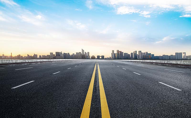 Expressway and Modern Urban Architecture